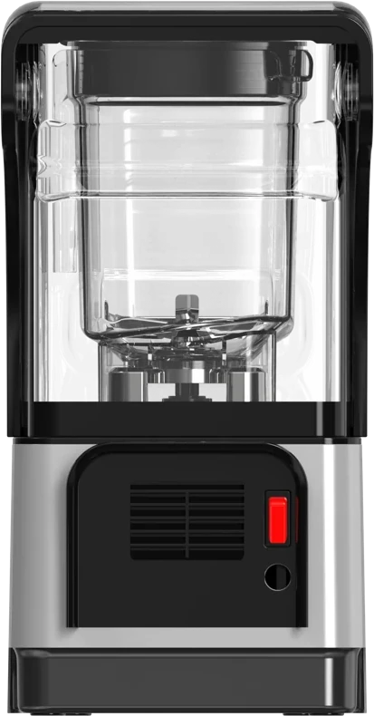 Mặt sau X8-08Y với khe tản nhiệt và công tắc nguồn